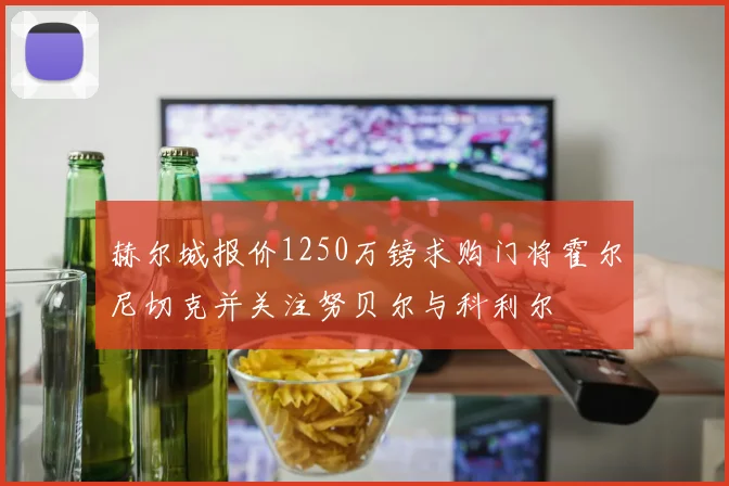 赫尔城报价1250万镑求购门将霍尔尼切克并关注努贝尔与科利尔